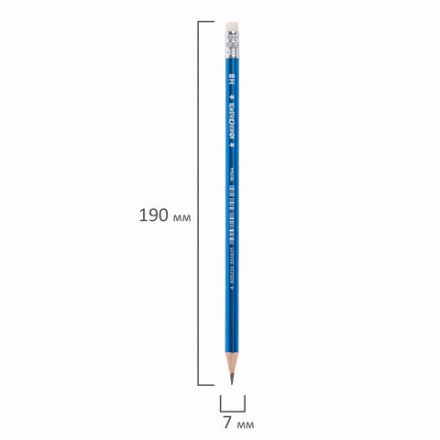 Карандаш чернографитный ЮНЛАНДИЯ "МЕТАЛЛИК", 1 шт., HB, с ластиком, корпус ассорти, 181764 Карандаш чернографитный ЮНЛАНДИЯ "МЕТАЛЛИК", 1 шт., HB, с ластиком, корпус ассорти, 181764