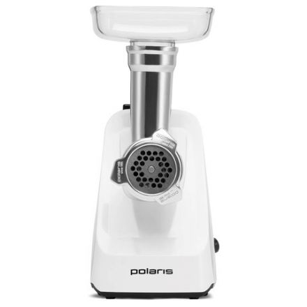 Мясорубка POLARIS PMG 1852, 1800 Вт, производительность 2 кг/мин, 2 насадки, реверс, белый, 61222 Мясорубка POLARIS PMG 1852, 1800 Вт, производительность 2 кг/мин, 2 насадки, реверс, белый, 61222
