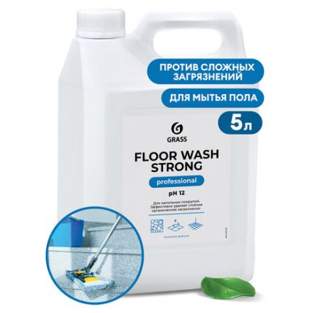 Средство концентрат для машинной и ручной мойки полов 5,6 кг, GRASS FLOOR WASH STRONG, щелочь, 125193 Средство концентрат для машинной и ручной мойки полов 5,6 кг, GRASS FLOOR WASH STRONG, щелочь, 125193