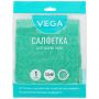 Салфетка для мытья пола Vega, микрофибра, 50*60см, индивид. упаковка