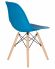 Стул обеденный LMZL-PP623, ножки светлый бук, цвет сиденья голубой Стул обеденный LMZL-PP623, ножки светлый бук, цвет сиденья голубой