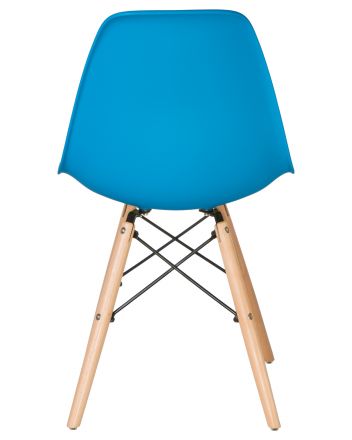 Стул обеденный LMZL-PP623, ножки светлый бук, цвет сиденья голубой Стул обеденный LMZL-PP623, ножки светлый бук, цвет сиденья голубой