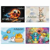 Альбом для рисования А4, 12 листов, скоба, обложка картон, BRAUBERG, 203х288 мм, "МИКС-1", 107101 Альбом для рисования А4, 12 листов, скоба, обложка картон, BRAUBERG, 203х288 мм, "МИКС-1", 107101