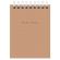 Блокнот МАЛЫЙ ФОРМАТ А7 75х105 мм, 40 л., гребень, картон, клетка, BRAUBERG "Minimal Classic", 116430