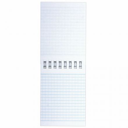 Блокнот МАЛЫЙ ФОРМАТ А7 75х105 мм, 40 л., гребень, картон, клетка, BRAUBERG "Minimal Classic", 116430
