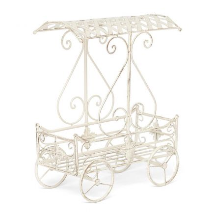Цветочница Secret de Maison CARRIAGE (mod. PL08--6954), металл, 40х23х55см, Античный белый (Antique White)