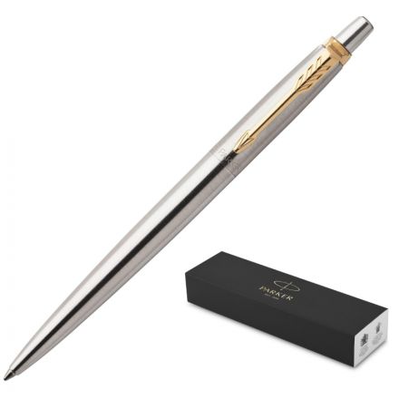 Ручка шариковая Parker Jotter GT цвет чернил синий цвет корпуса серебристый (артикул производителя 1953182) Ручка шариковая Parker Jotter GT цвет чернил синий цвет корпуса серебристый (артикул производителя 1953182)