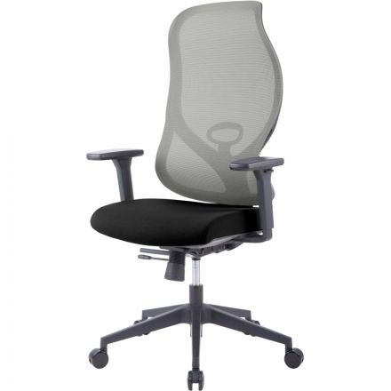 Кресло BN_Zm_EChair-603 MC сетка/ткань, серый/черный Кресло BN_Zm_EChair-603 MC сетка/ткань, серый/черный