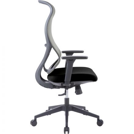 Кресло BN_Zm_EChair-603 MC сетка/ткань, серый/черный Кресло BN_Zm_EChair-603 MC сетка/ткань, серый/черный