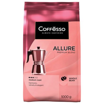 Кофе в зернах COFFESSO "Allure", 1 кг, 102487 Кофе в зернах COFFESSO "Allure", 1 кг, 102487