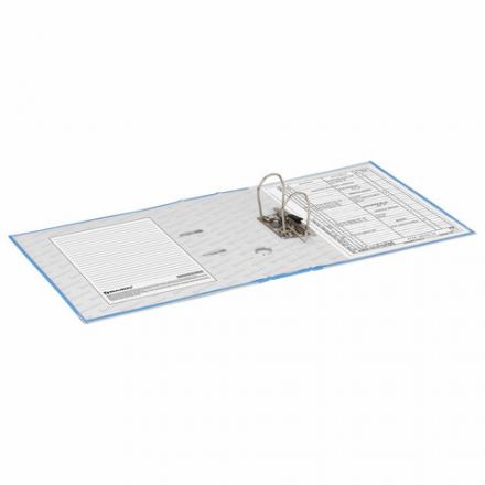 Папка-регистратор BRAUBERG с покрытием из ПВХ, 80 мм, с уголком, голубая (удвоенный срок службы), 227197 Папка-регистратор BRAUBERG с покрытием из ПВХ, 80 мм, с уголком, голубая (удвоенный срок службы), 227197