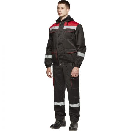 Костюм рабочий летний муж.Антей СОП черн/красн (КПК) 48-50 (96-100)/170-176 Костюм рабочий летний муж.Антей СОП черн/красн (КПК) 48-50 (96-100)/170-176