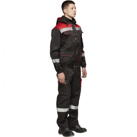 Костюм рабочий летний муж.Антей СОП черн/красн (КПК) 48-50 (96-100)/170-176 Костюм рабочий летний муж.Антей СОП черн/красн (КПК) 48-50 (96-100)/170-176