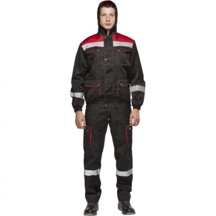 Костюм рабочий летний муж.Антей СОП черн/красн (КПК) 48-50 (96-100)/170-176 Костюм рабочий летний муж.Антей СОП черн/красн (КПК) 48-50 (96-100)/170-176