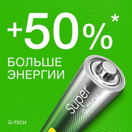Батарейки КОМПЛЕКТ 40 шт., GP Super G-Tech, AA (LR6,15А), алкалиновые, пальчиковые, 15AA21-2CRSWC40