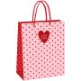 Пакет подарочный 26*32*12см MESHU "Heart pattern", матовая ламинация Пакет подарочный 26*32*12см MESHU "Heart pattern", матовая ламинация