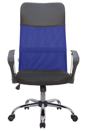 Кресло Smart RCH 8074 Чёрная ткань/Синяя сетка Кресло Smart RCH 8074 Чёрная ткань/Синяя сетка