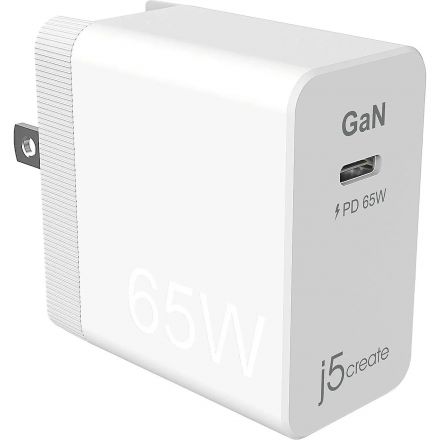 Зарядное устройство j5create JUP1365, 65W GAN PD USB-C Mini Charger