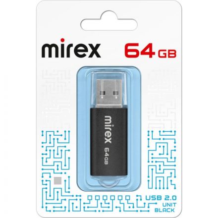 Флеш-память Mirex USB UNIT BLACK 64Gb (13600-FMUUND64 ) Флеш-память Mirex USB UNIT BLACK 64Gb (13600-FMUUND64 )