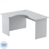 Стол эргономичный Easy One LT 22/16 левый (1400x1200x740 мм) Серый