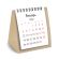 Календарь-домик настольный на гребне, 2026 г., BRAUBERG, 110х120 мм, БЕЖЕВЫЙ, 117285