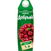 Сок Добрый яблоко-вишня-черноплодная рябина 1л. т/пак