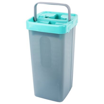 Швабра с отжимом и ведром 9л/7л двухкамерное, 3 насадки из микрофибры, рукоятка 130см, бирюзовый, Compact Mop, LAIMA, 607389 Швабра с отжимом и ведром 9л/7л двухкамерное, 3 насадки из микрофибры, рукоятка 130см, бирюзовый, Compact Mop, LAIMA, 607389