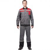 Костюм рабочий летний муж. л19-КБР сер/красн кур/бр (р.64-66) 182-188 Костюм рабочий летний муж. л19-КБР сер/красн кур/бр (р.64-66) 182-188