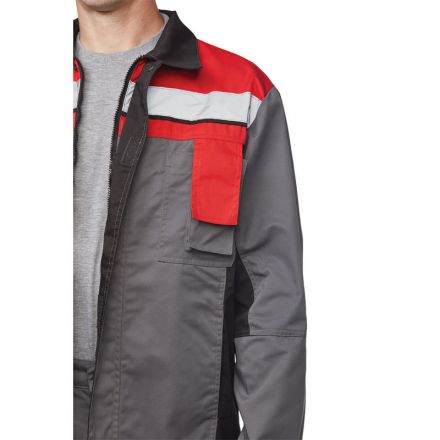 Костюм рабочий летний муж. л19-КБР сер/красн кур/бр (р.64-66) 182-188 Костюм рабочий летний муж. л19-КБР сер/красн кур/бр (р.64-66) 182-188