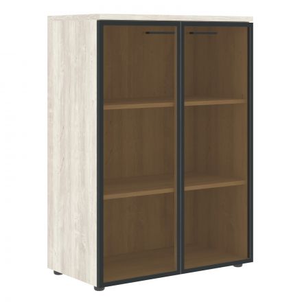 Шкаф со стеклянными дверьми в рамке с топом XMC 85.7.1 Сосна Эдмонт 856х432х1190 Шкаф со стеклянными дверьми в рамке с топом XMC 85.7.1 Сосна Эдмонт 856х432х1190