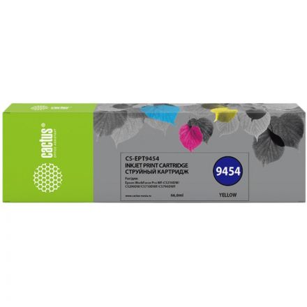 Картридж струйный Cactus CS-EPT9454 T9454 жел. для Epson WF-C5290DW Картридж струйный Cactus CS-EPT9454 T9454 жел. для Epson WF-C5290DW