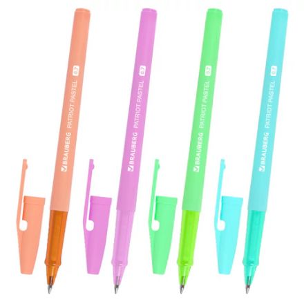 Ручка шариковая РОССИЯ "PATRIOT PASTEL", СИНЯЯ, корпус ассорти, 0,7 мм, линия письма 0,35 мм, BRAUBERG, 143967 Ручка шариковая РОССИЯ "PATRIOT PASTEL", СИНЯЯ, корпус ассорти, 0,7 мм, линия письма 0,35 мм, BRAUBERG, 143967