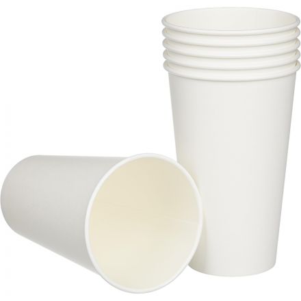 Стакан одноразовый Комус бумажный белый 400 мл 50 штук в упаковке