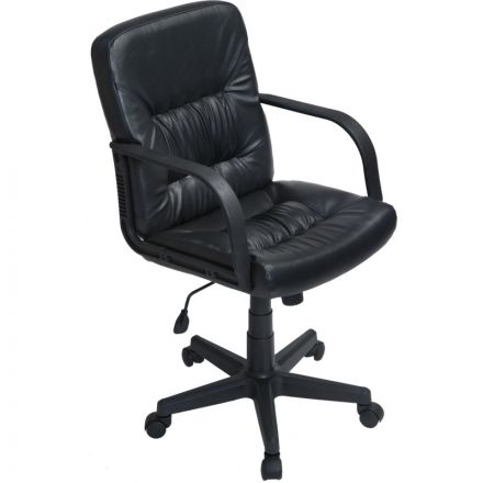 Кресло для руководителя Чери черное (искусственная кожа/пластик)