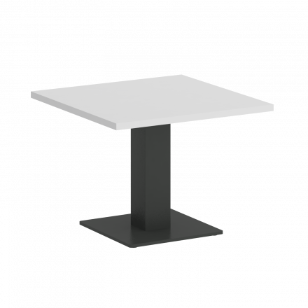 Home Office Стол журнальный квадратный VR.SP-5-60.2G Белый/Антрацит металл 600*600*450