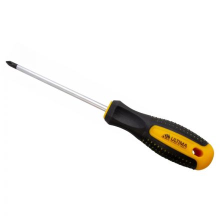 Отвертка Ultima Ph1х100 мм, CrV, 2-х компонент. рукоятка anti slip 124026 Отвертка Ultima Ph1х100 мм, CrV, 2-х компонент. рукоятка anti slip 124026