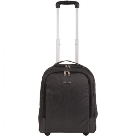 Чемодан мягкий ручная кладь черный П7121-05