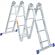 Лестница шарнирная алюминиевая 4х4 ступени Комус      