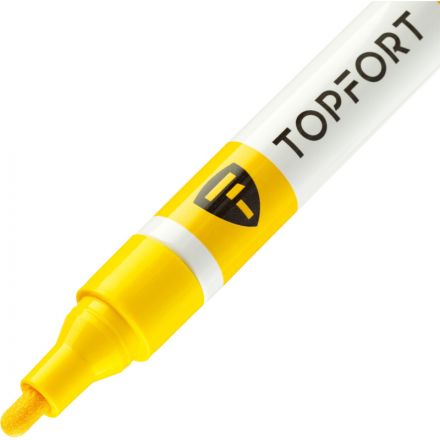 Маркер лаковый TOPFORT Paint 4 мм желтый Маркер лаковый TOPFORT Paint 4 мм желтый