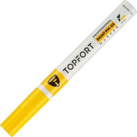 Маркер лаковый TOPFORT Paint 4 мм желтый Маркер лаковый TOPFORT Paint 4 мм желтый