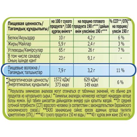 Каша Быстров клубника, молоко 17шт*40г
