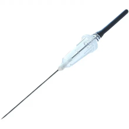 Игла двусторонняя 22G (0,7×25 мм) черная виз.контроль Lind-Vac 50 шт. в упаковке