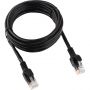 Патч-корд UTP Cablexpert PP12-2M/BK кат.5e, 2м, чёрный