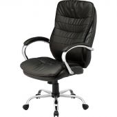 Кресло BN_Dp_Руководителя EChair-515 RT рецикл.кожа черная,