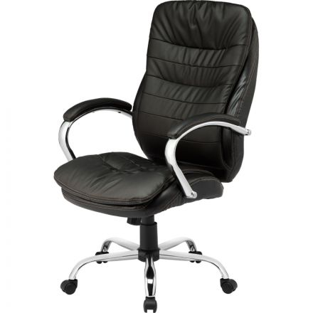 Кресло BN_Dp_Руководителя EChair-515 RT рецикл.кожа черная,