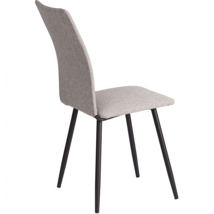 Стул Комус Мебель FABBI ткань рогожка, 45х55х93, серо-бежевый