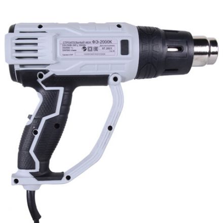 Фен технический сетевой РЕСАНТА, 2000 Вт, насадки 4 шт., 600 градусов, расход воздуха 500 л/мин, 75/2/1 Фен технический сетевой РЕСАНТА, 2000 Вт, насадки 4 шт., 600 градусов, расход воздуха 500 л/мин, 75/2/1