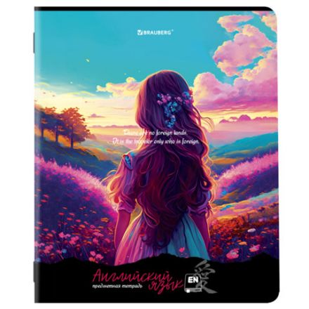 Тетради предметные, КОМПЛЕКТ 12 ПРЕДМЕТОВ, 48 л., матовая ламинация, BRAUBERG, "ANIME GIRLS", 404832