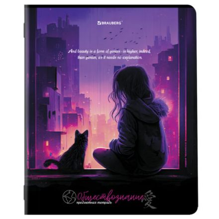 Тетради предметные, КОМПЛЕКТ 12 ПРЕДМЕТОВ, 48 л., матовая ламинация, BRAUBERG, "ANIME GIRLS", 404832