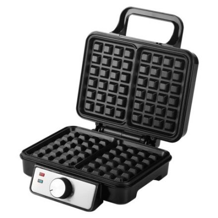 Электровафельница антипригарная для венских и бельгийских вафель, 2 вафли, 1200 Вт, DASWERK (ДАСВЕРК), WM-6, 455653